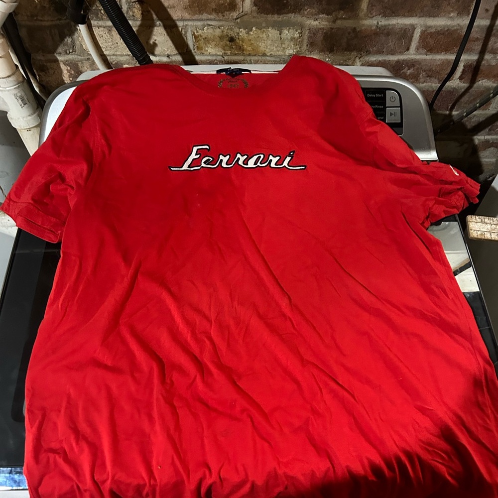 Vintage Ferrari Signature Red Short Sleeve Tee